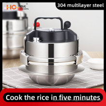 amazon Korean stone rice cooker/Mini pressure cooker/Pressure Cooker With Stainless Steel Chinese Kitchen Metal Oem Feature Eco